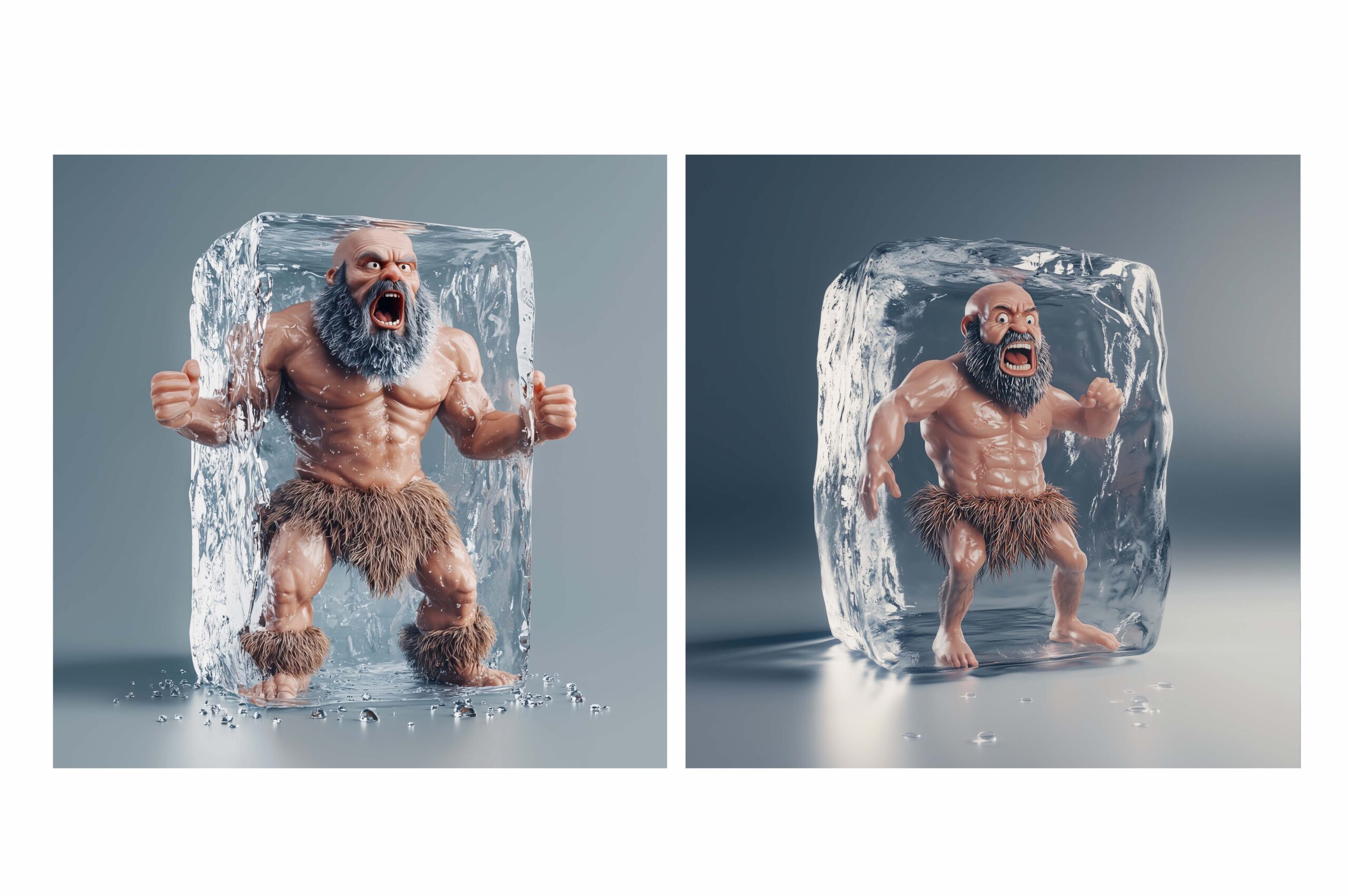 eismann_urzeit_figur_eingefroren_surreal_humor
